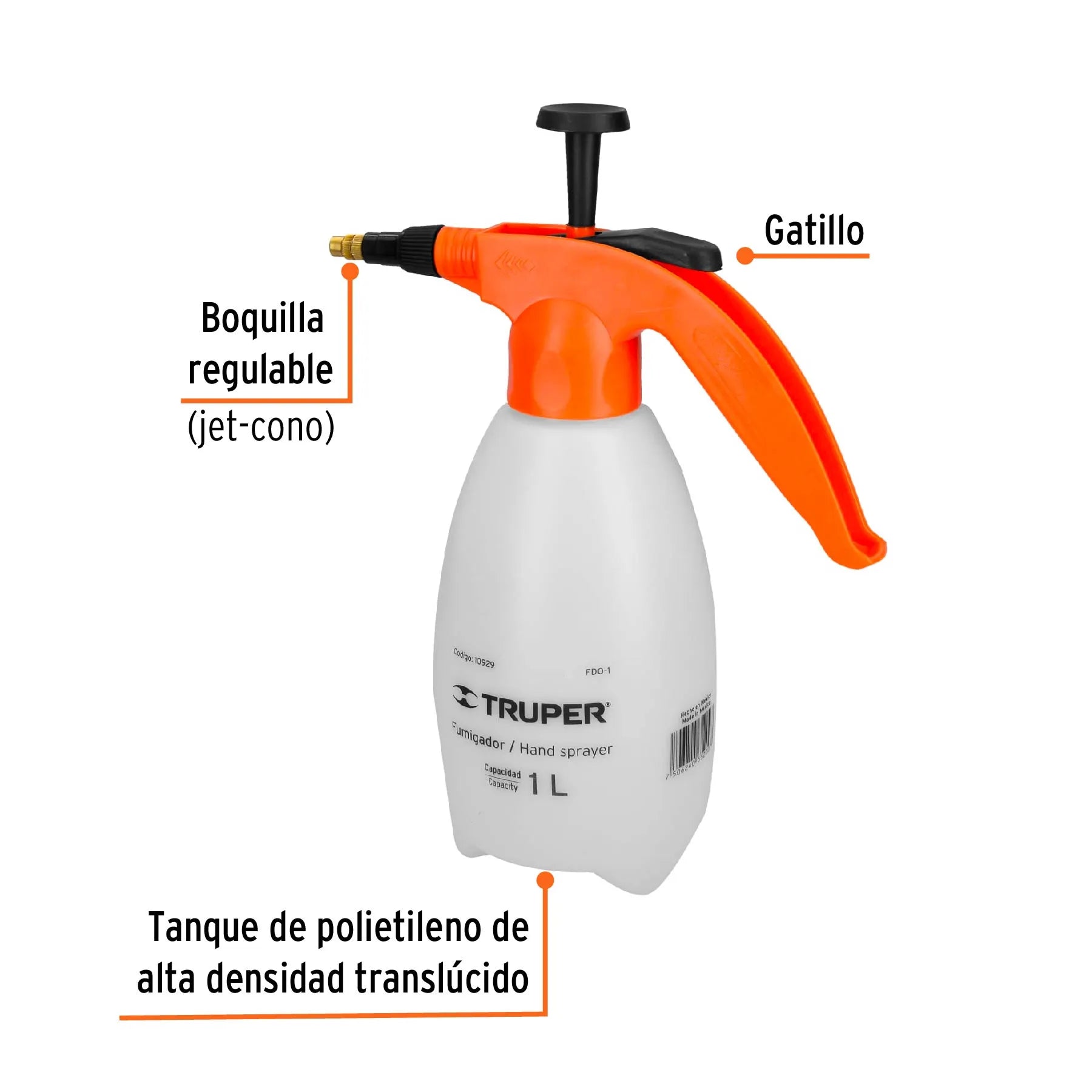 TRUPER BOMBA FUMIGAR DOMESTICO 1L 10929
