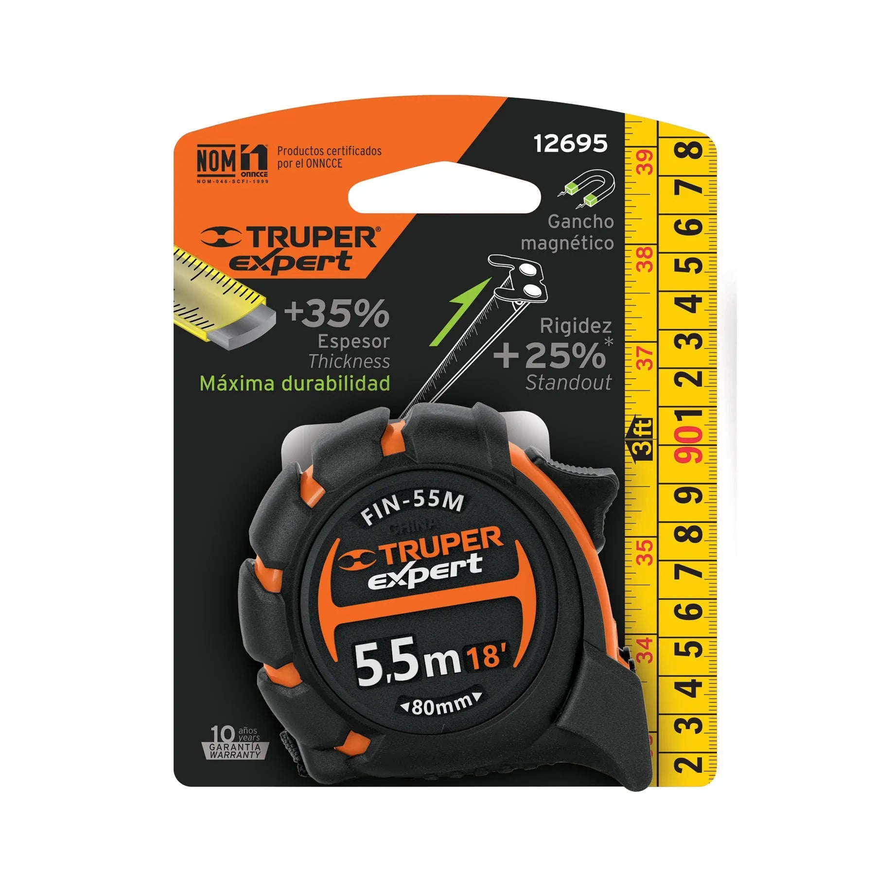 TRUPER CINTA METRICA IND 5MTX1" 12695