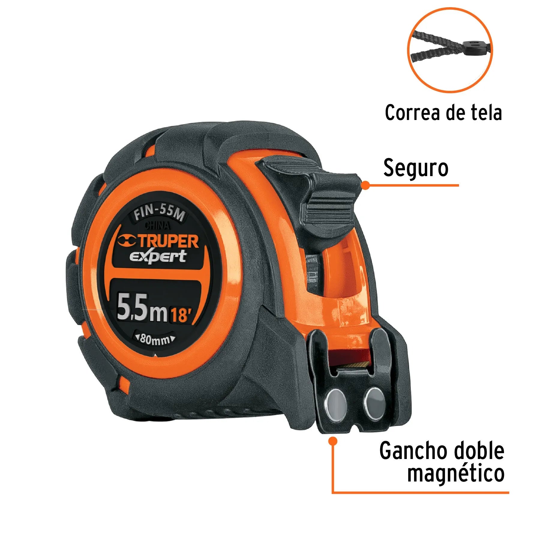 TRUPER CINTA METRICA IND 5MTX1" 12695