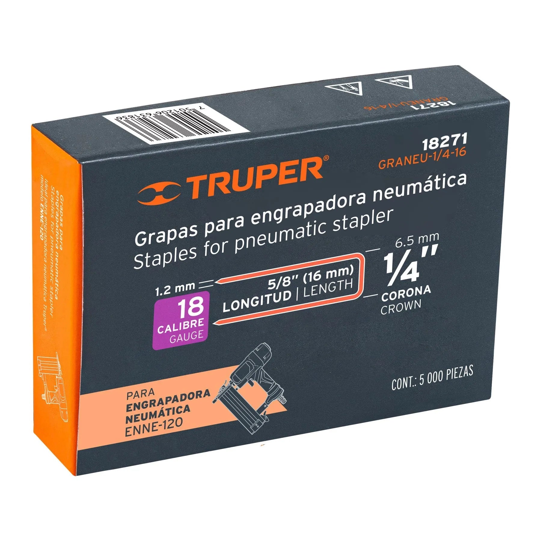 TRUPER GRAPA NEUMATICA 5/8 ENEMU 1/4-16