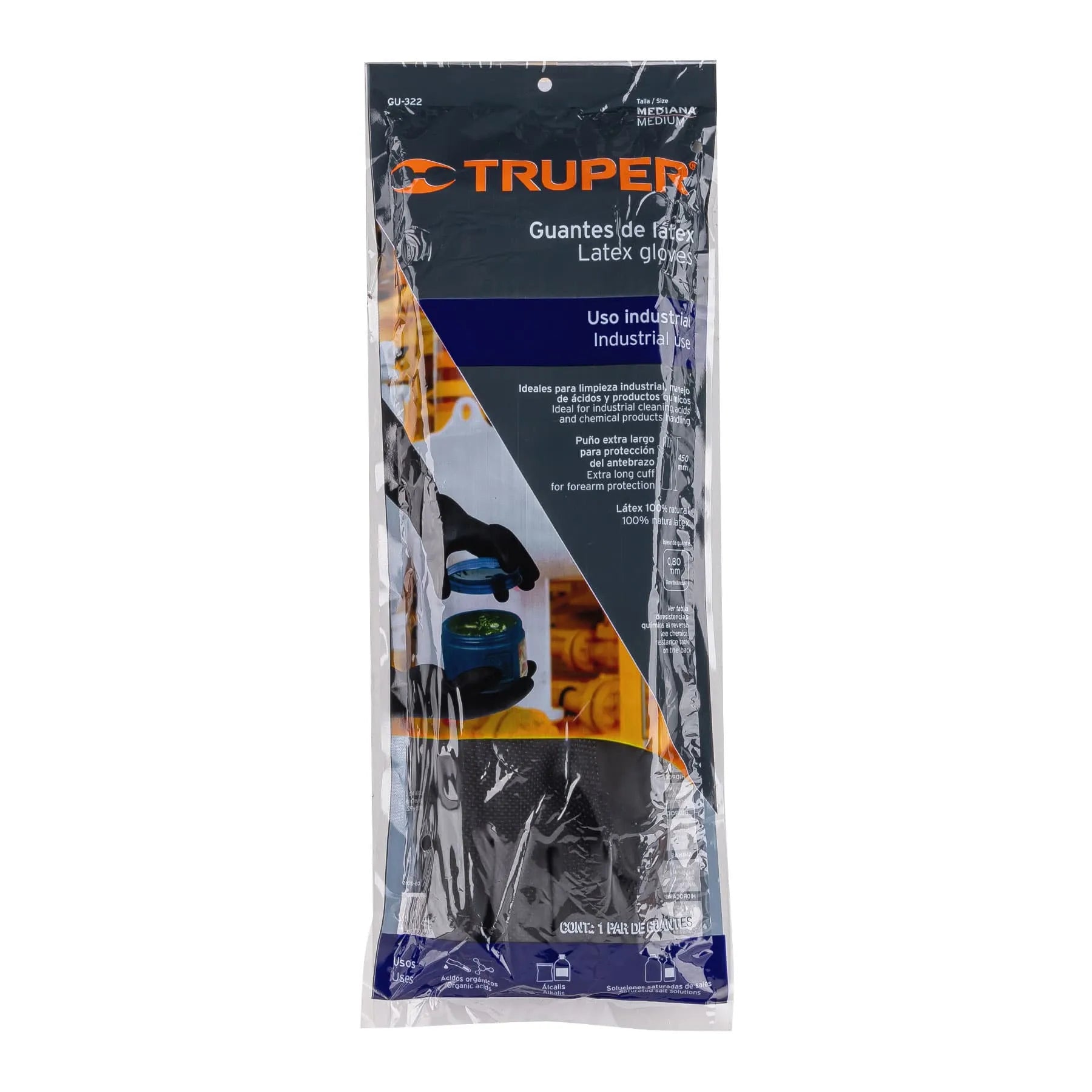 TRUPER GUANTE LATEX USO INDUSTRIAL 14268