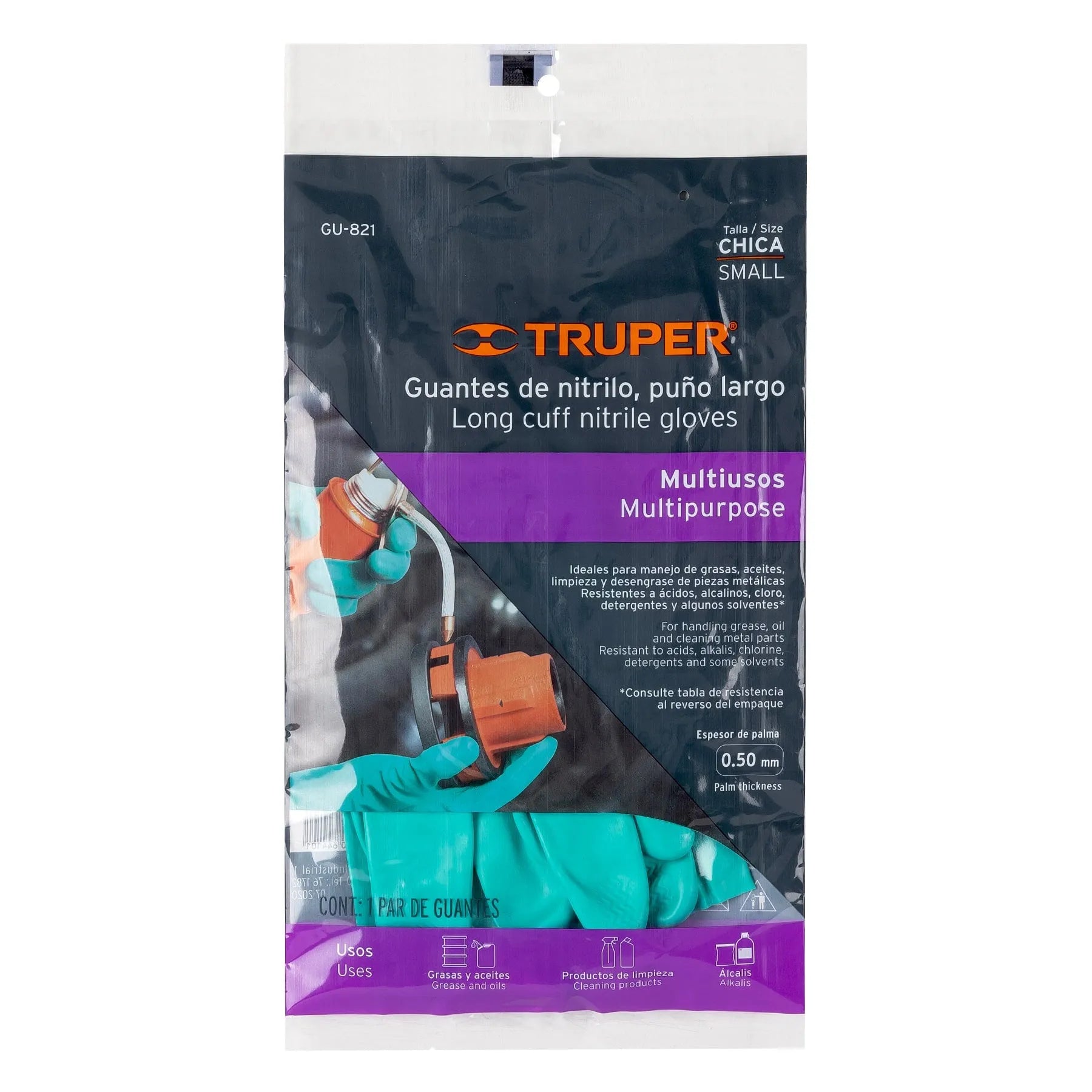 TRUPER GUANTE P/LIMPIEZA VERDE 15322