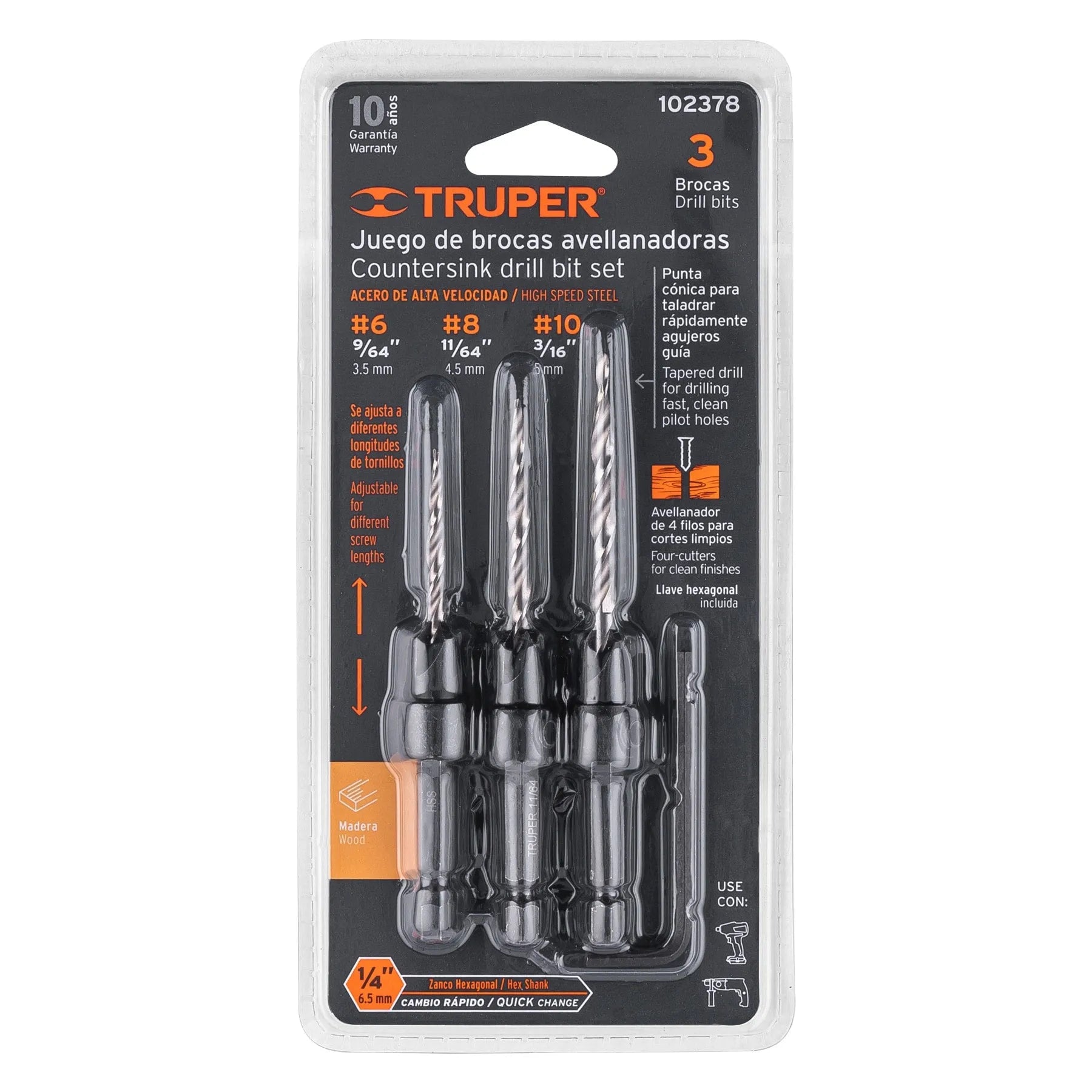 TRUPER JGO 3 BROCA AVELLAN JBAM-3 102378