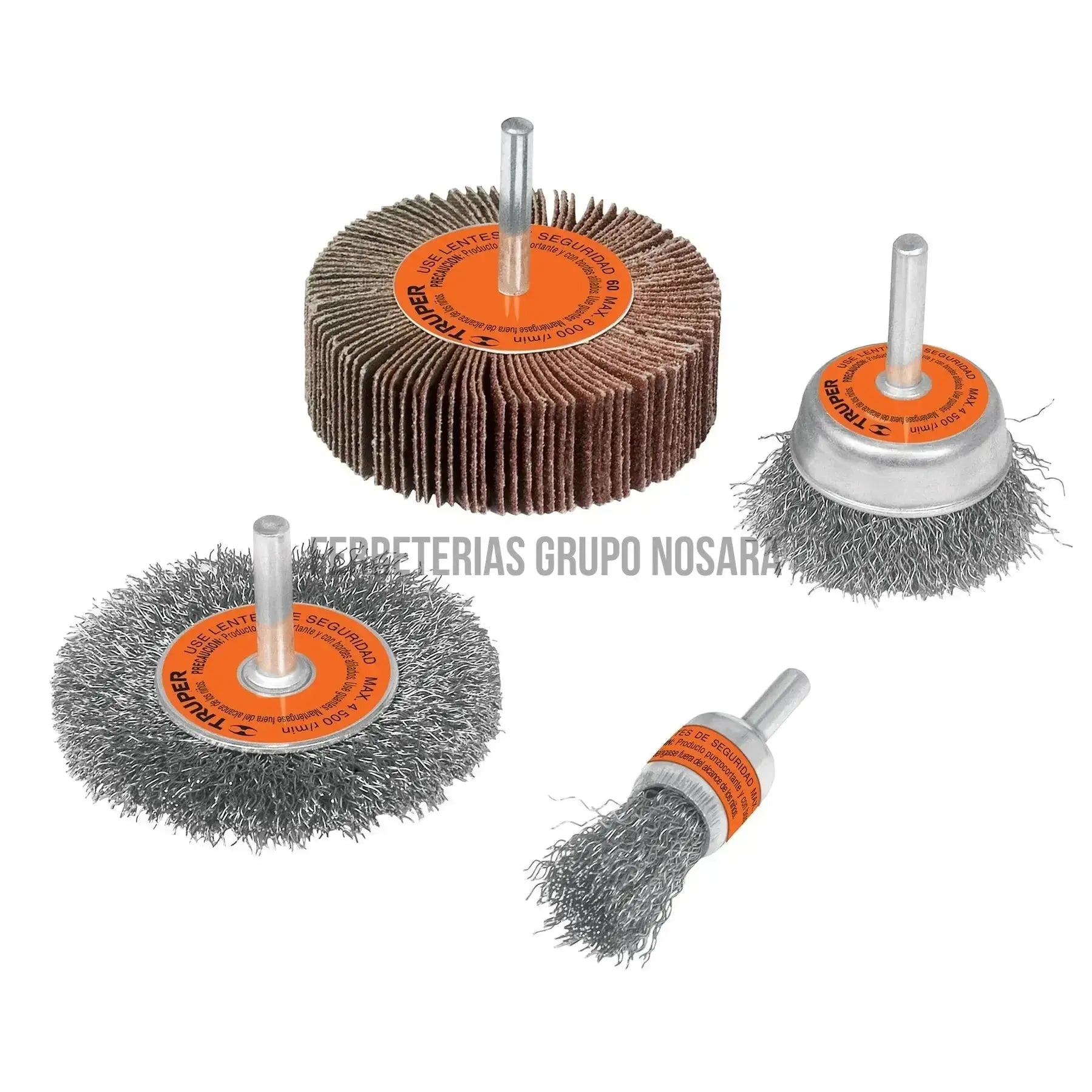 TRUPER CEPILLO JGO 1/4' 4PC JCA-4P 11577-