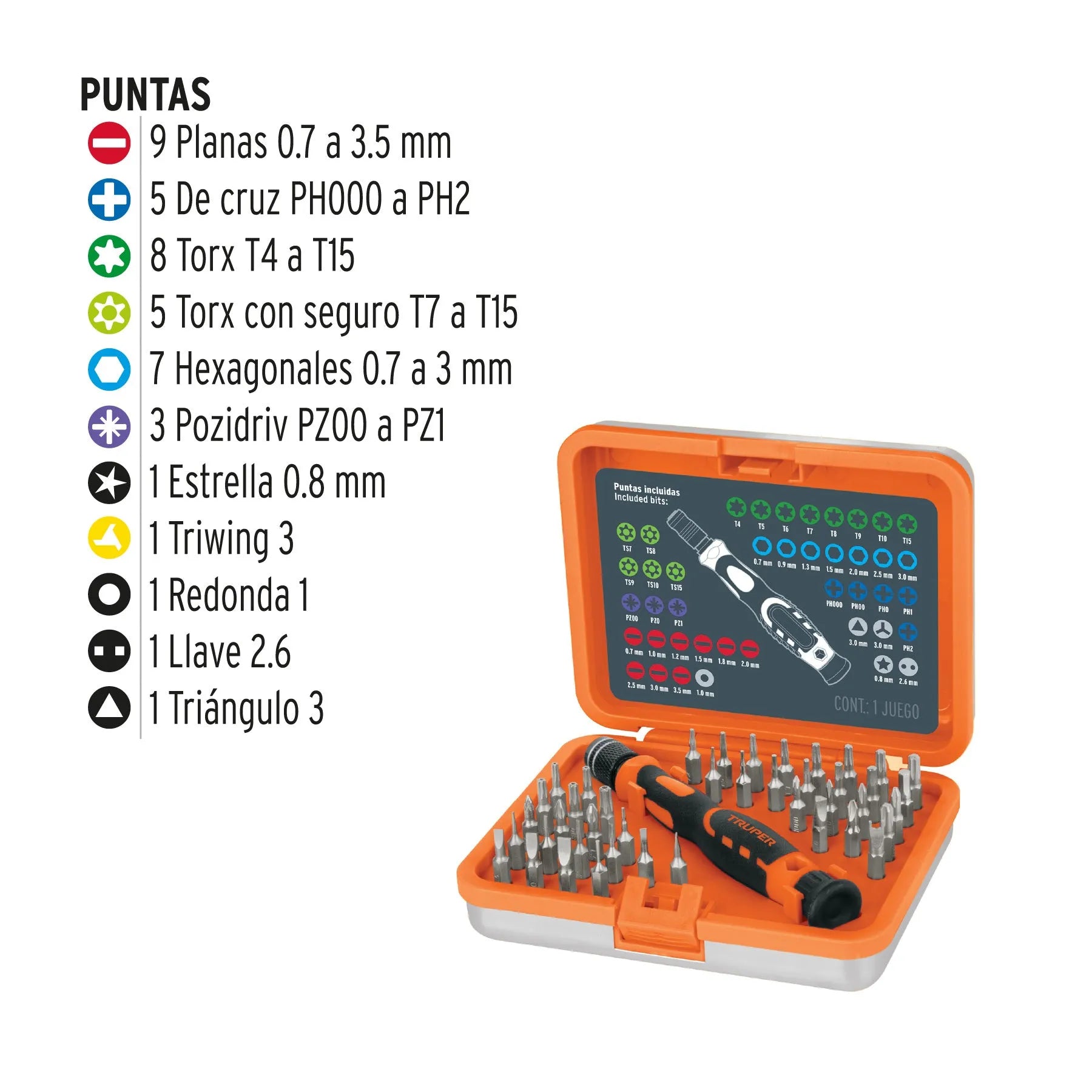 TRUPER JGO DESAT/JOYERO 43PZ 14163
