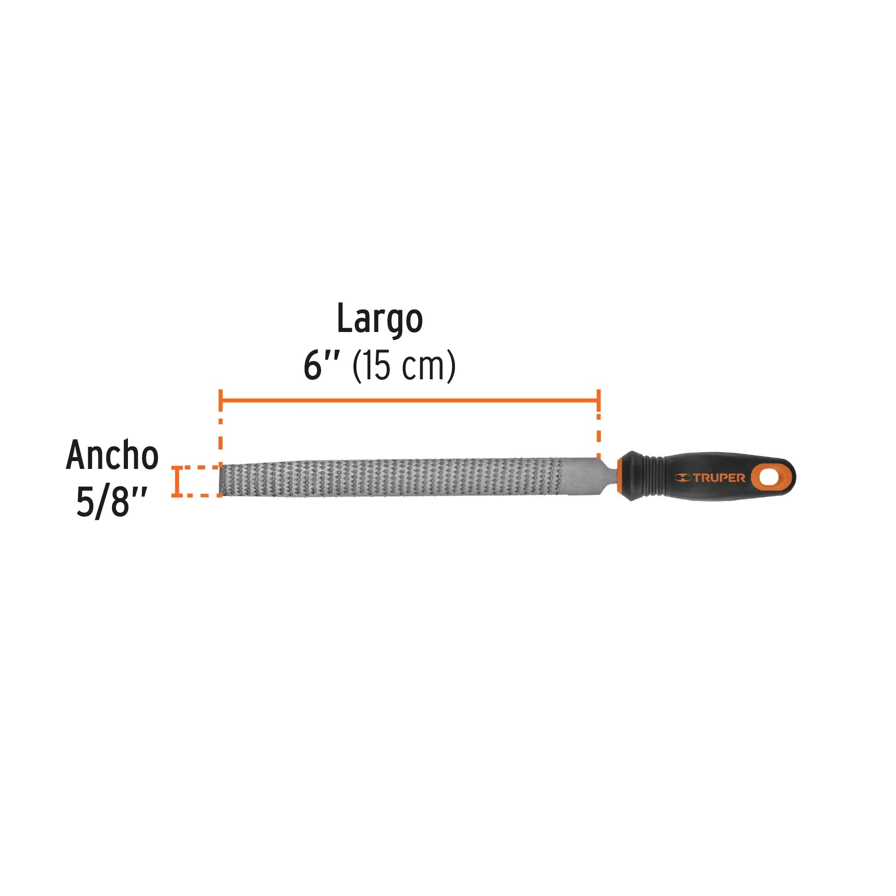 TRUPER LIMA ESCOFINA 6" C/MANGO #15319