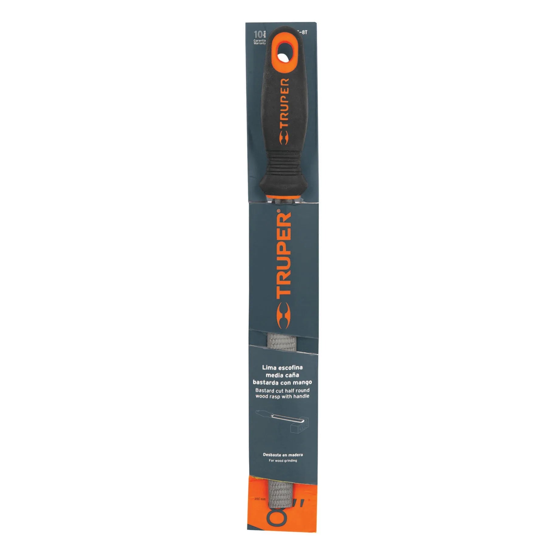 TRUPER LIMA ESCOFINA 8" C/MANGO #15321