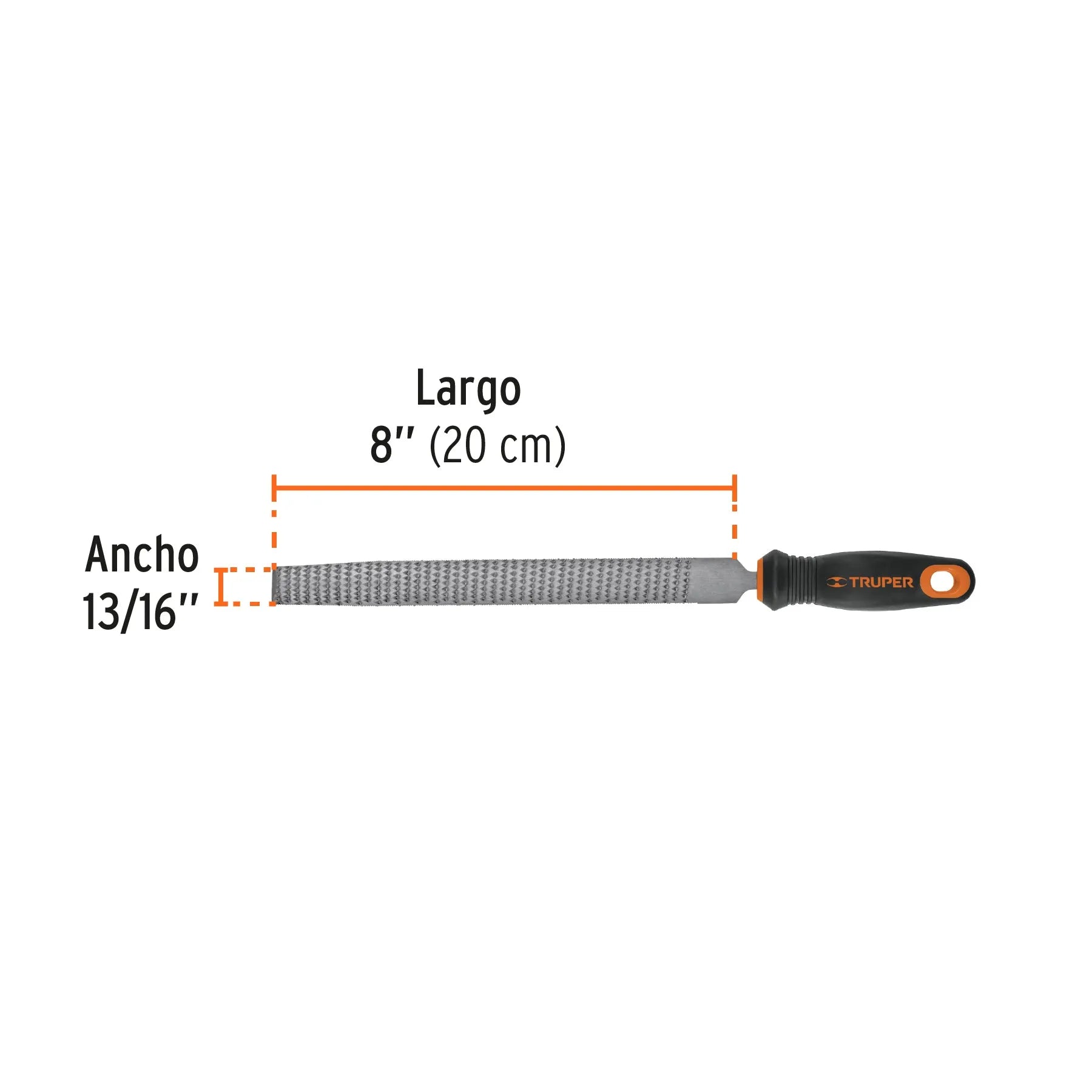 TRUPER LIMA ESCOFINA 8" C/MANGO #15321