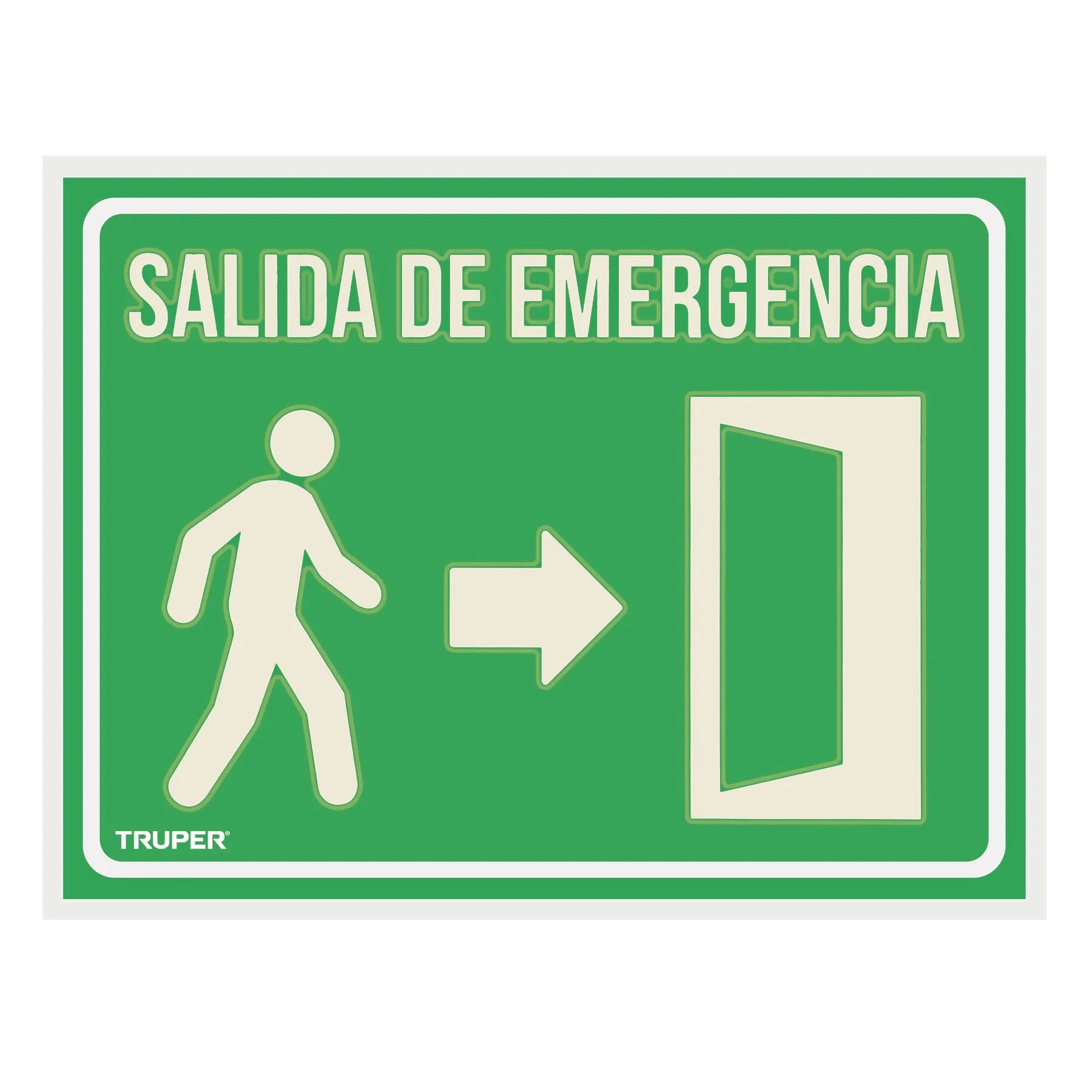 TRUPER ROTULO SALIDA DE ERMEGENCIA 18348