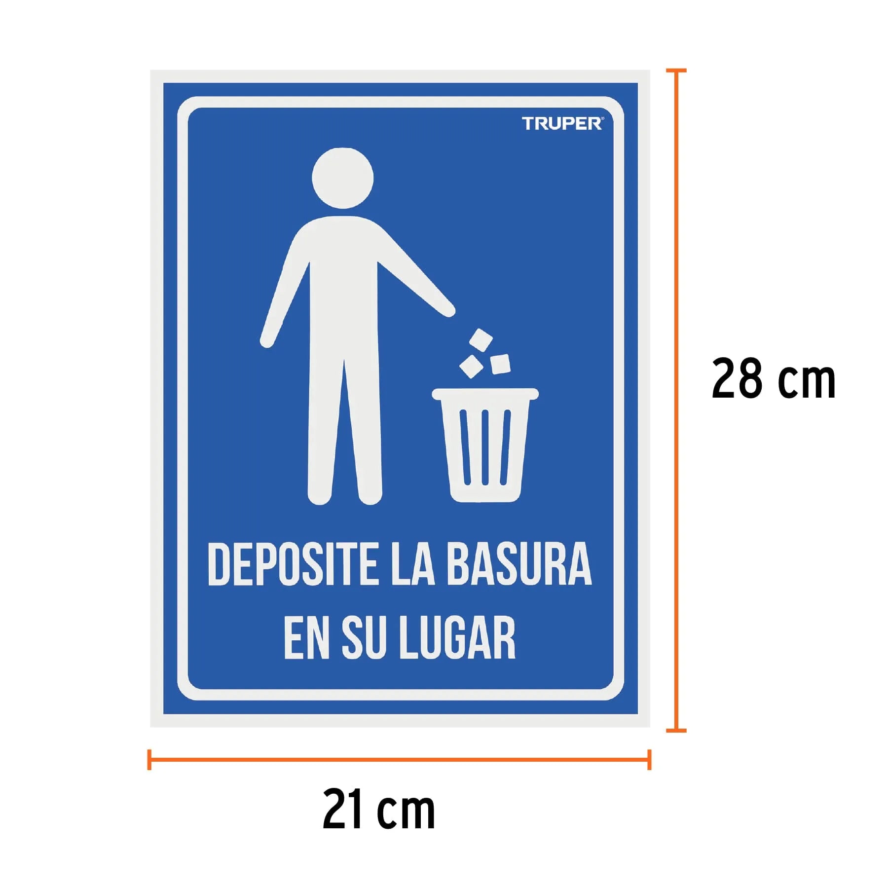 TRUPER ROTULO BASURA EN LUGAR 18529