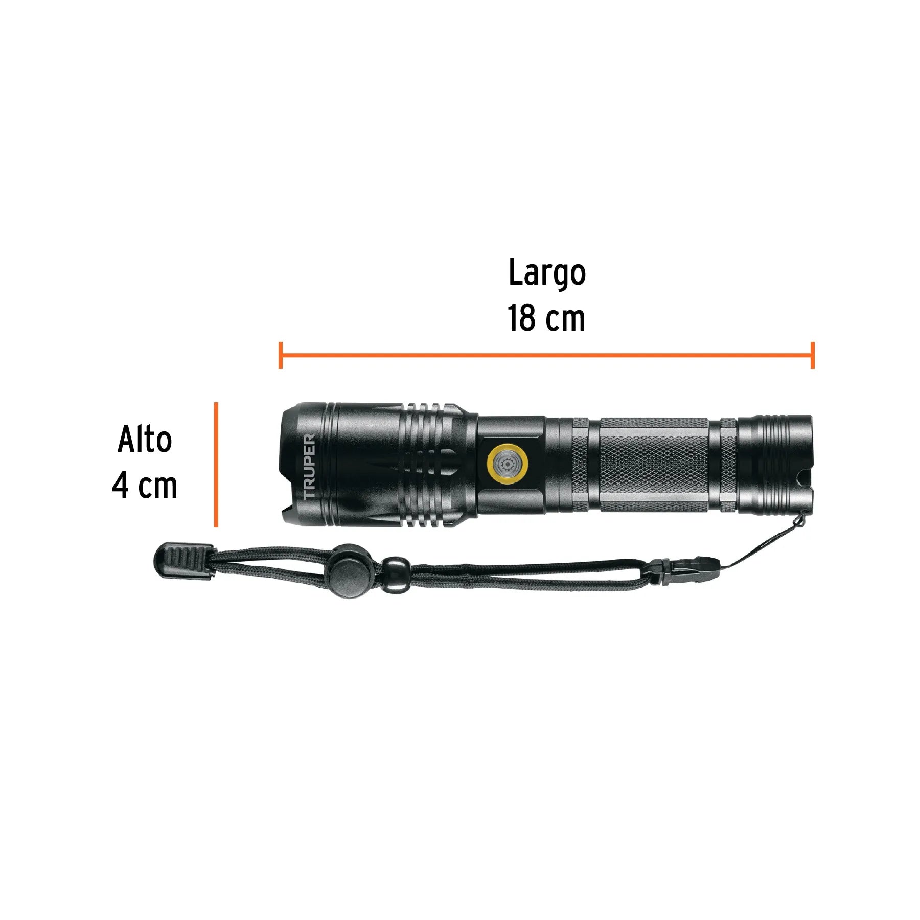 TRUPER LINTERNA RECARG LED 1200LM 103100
