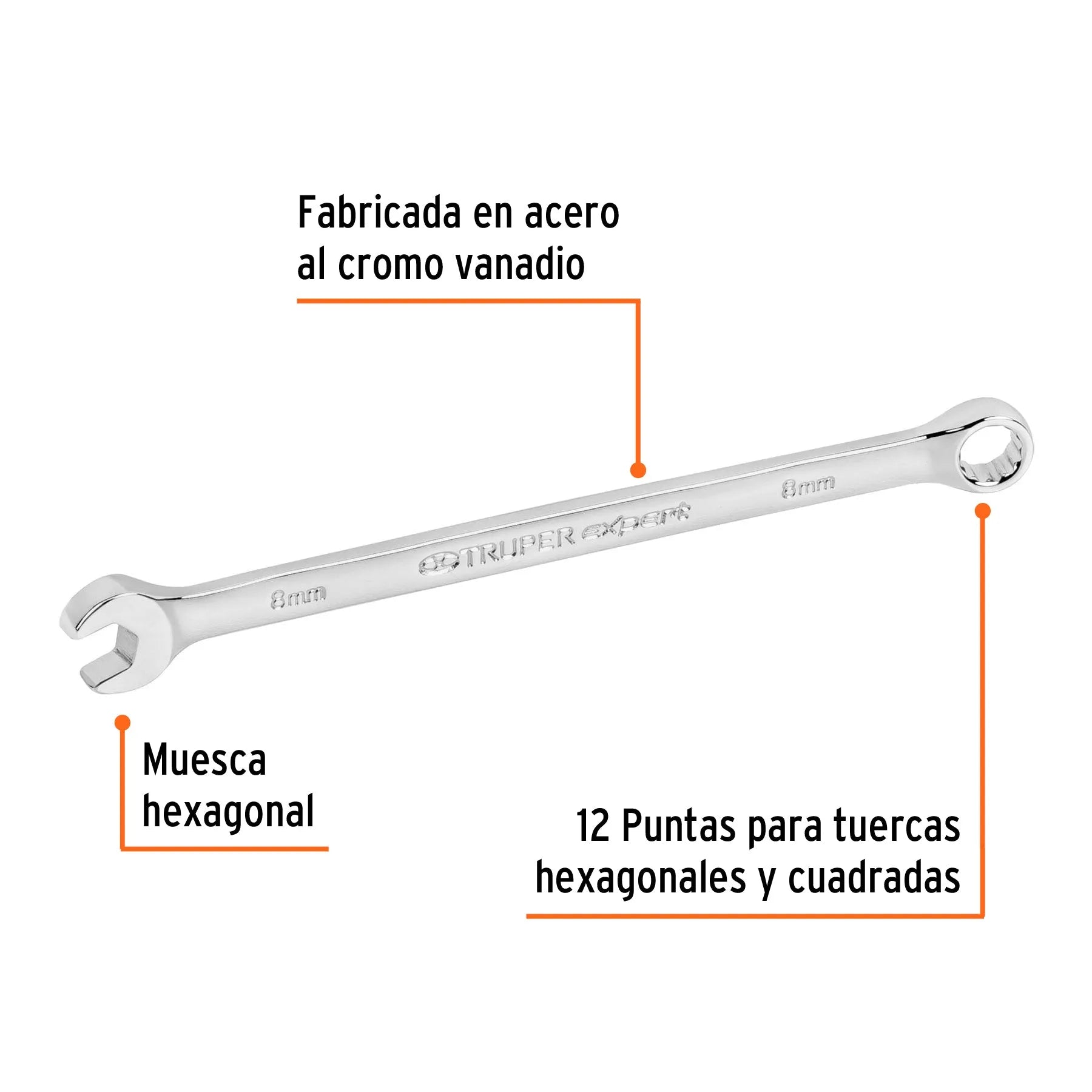 TRUPER LLAVE COROFIJA  8MM #15612