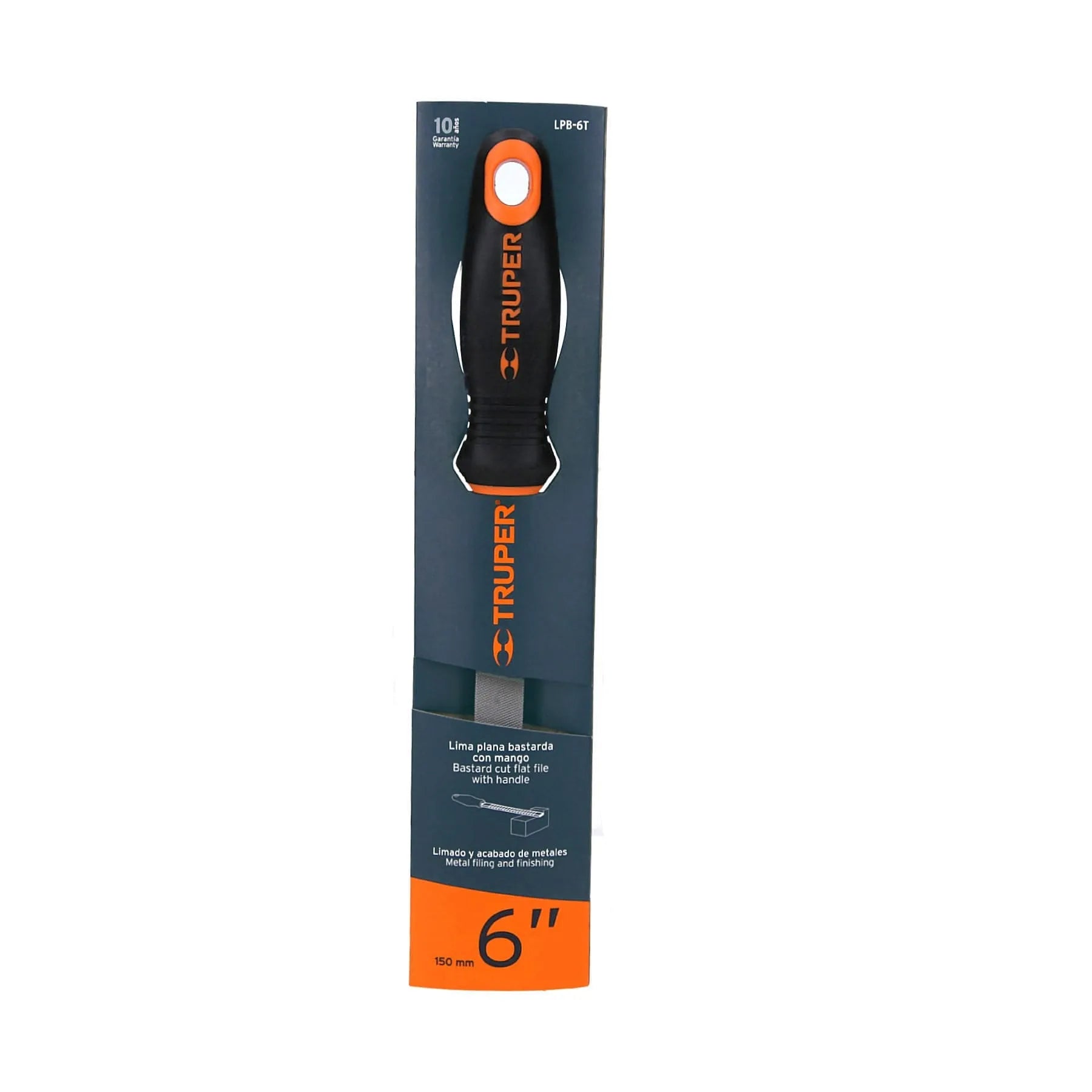 TRUPER LIMA PLANA BAST 6" C/MANGO #15309