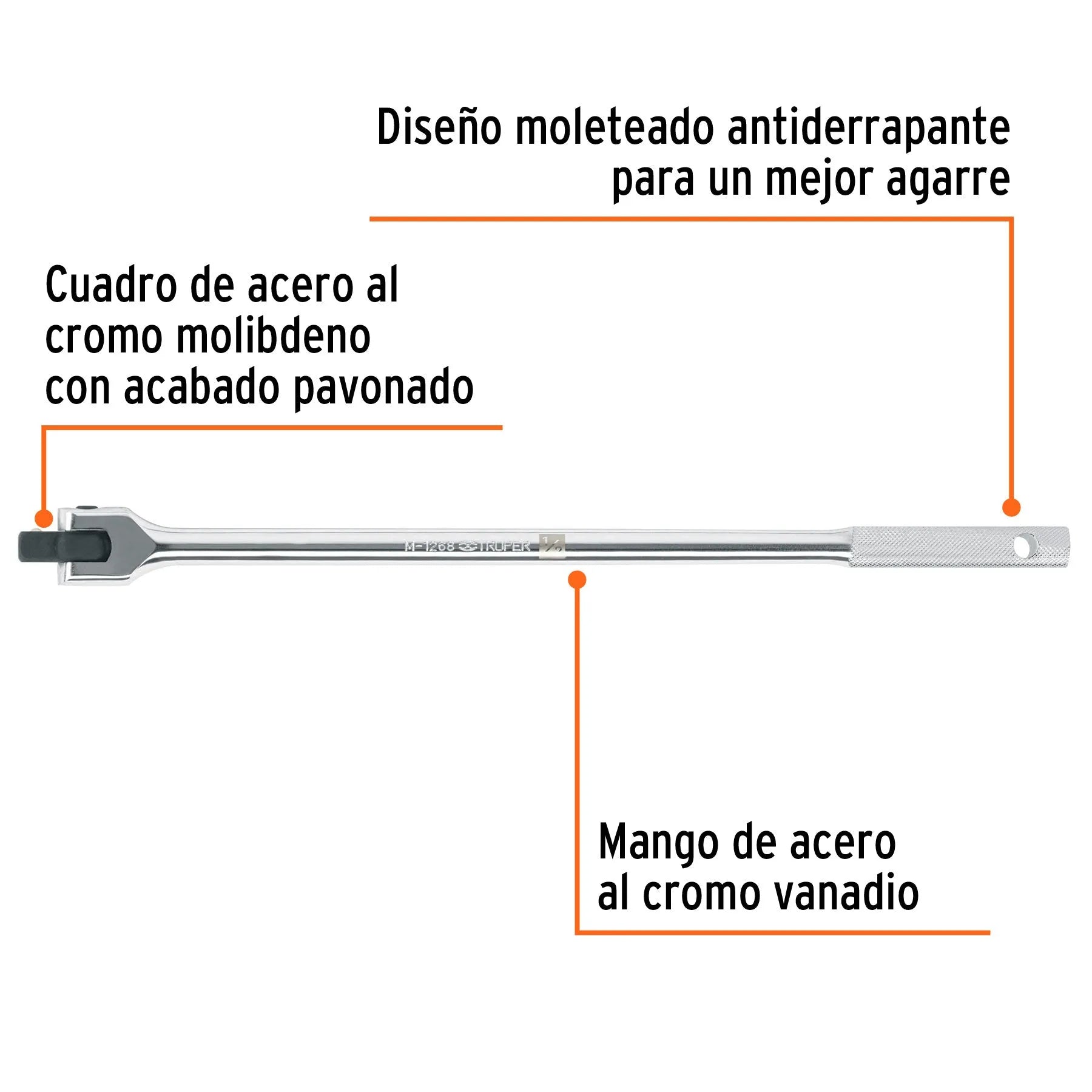 TRUPER MANERAL ESPIGA DE 1/2X17' 13412