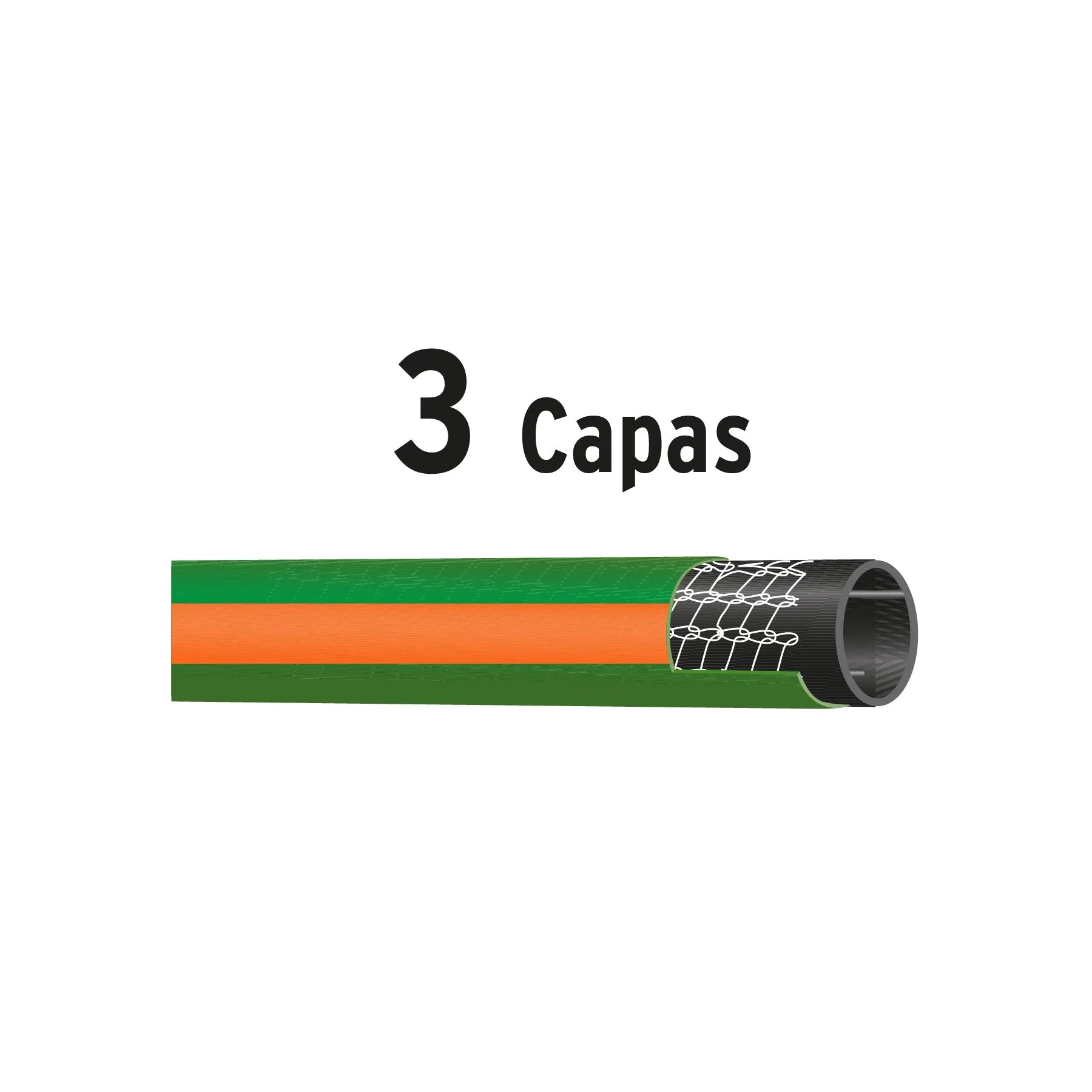 TRUPER MANGUERA REF 3CAPAS 1/2X15M 16031