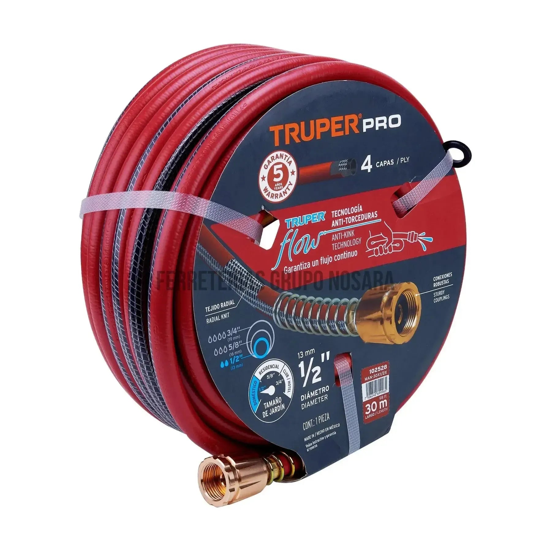 TRUPER MANGUERA REF 4CAPA 1/2X30M 102528-