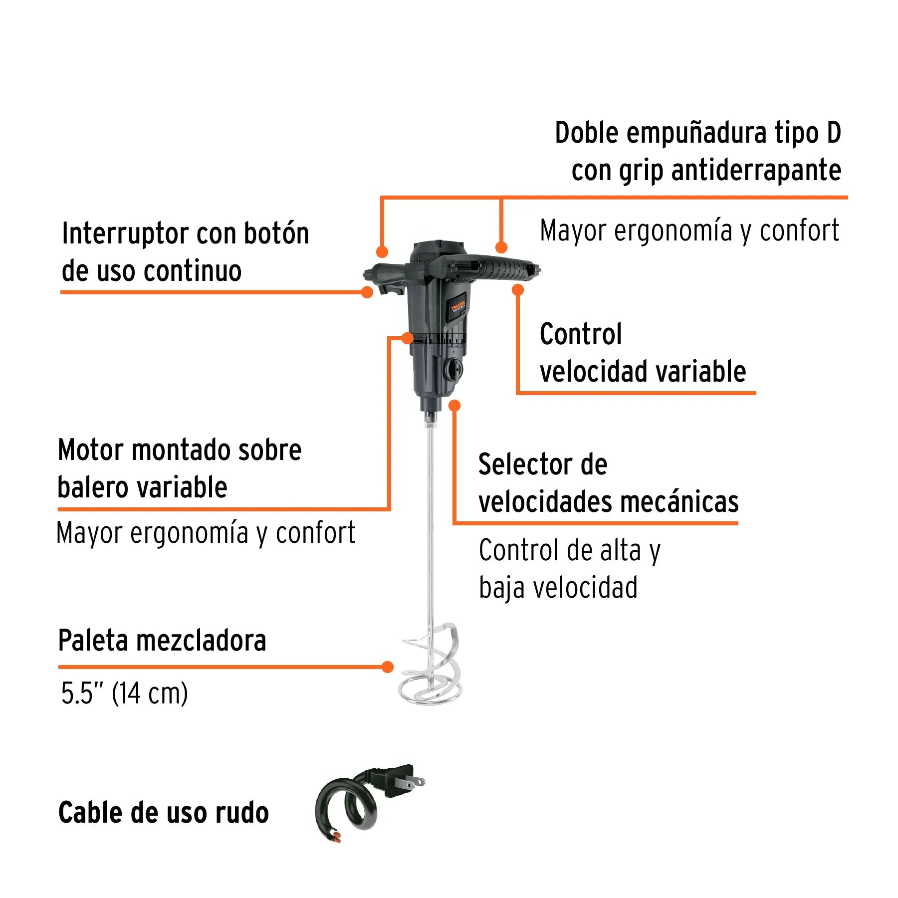 TRUPER MEZCLAD ELECT IND 1500W MEZ-150N