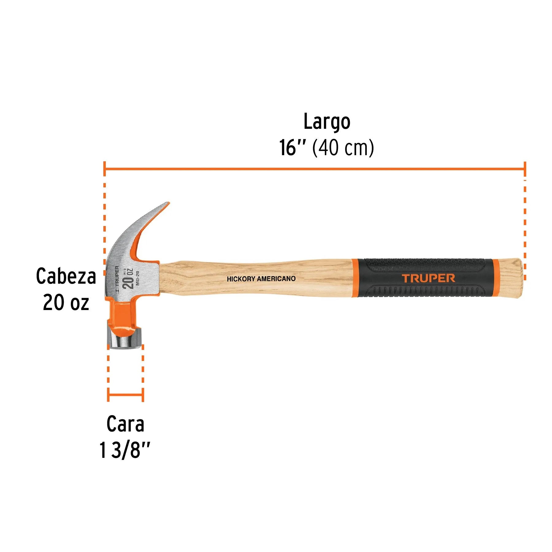 TRUPER MARTILLO C/MADERA 20 ONZ 16656