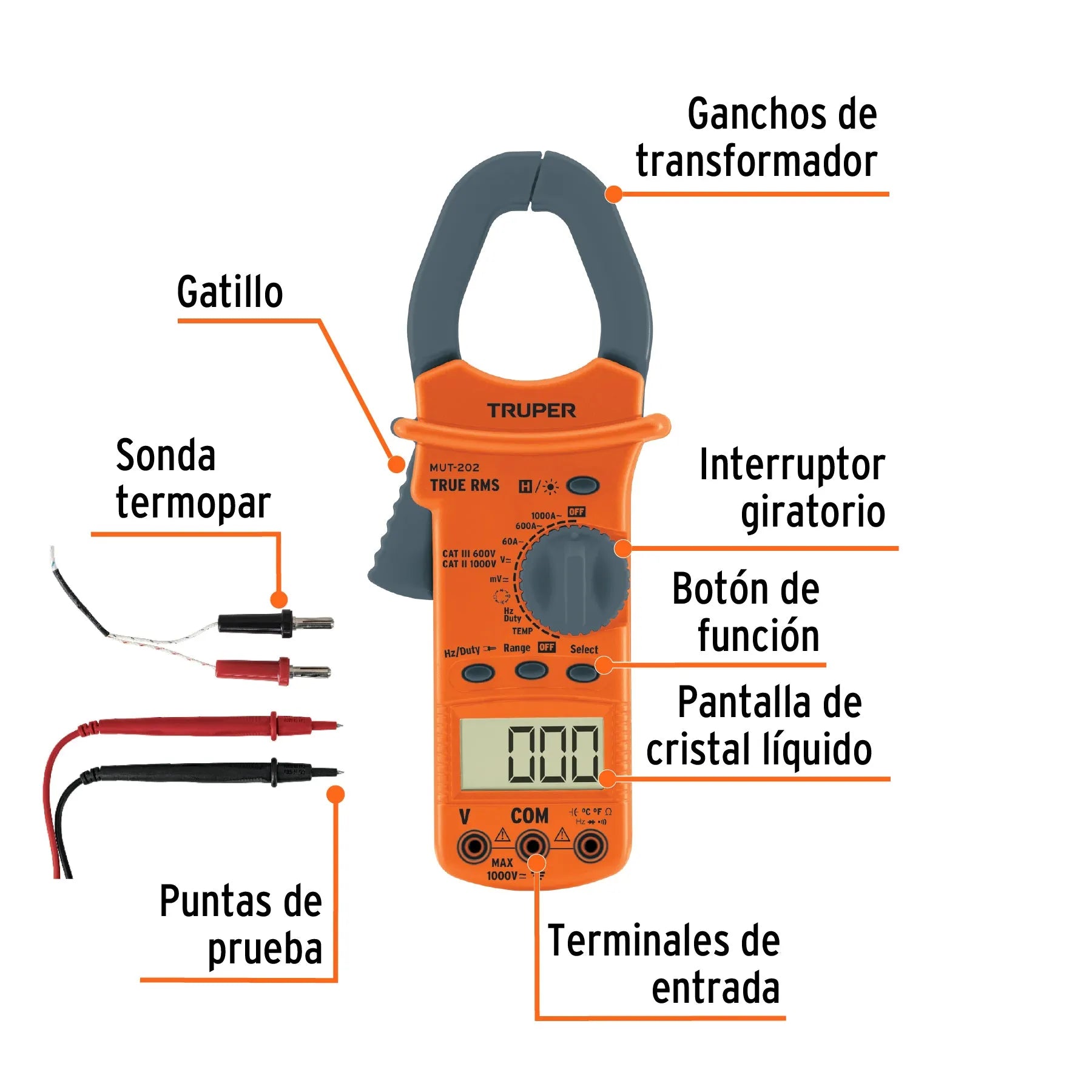 TRUPER PROBA TESTER GANCHO MUT-202 10404