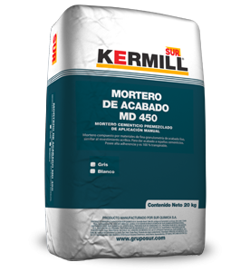 Mortero para acabado MD 450 20 kg Sur 535-39450-720-k20 (GRIS)