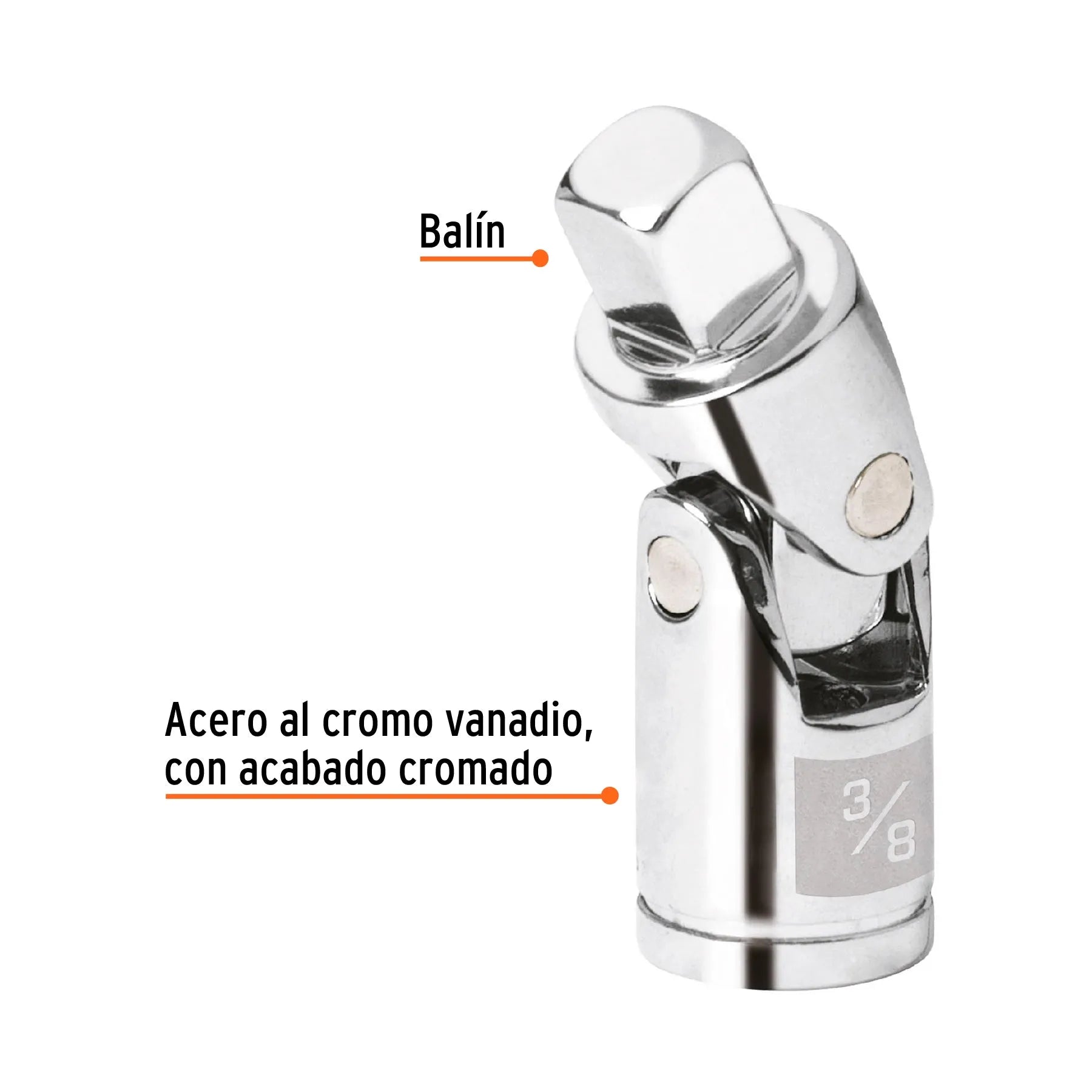 TRUPER ADAPTAD CUBO BORRACHO 3/8" #13669