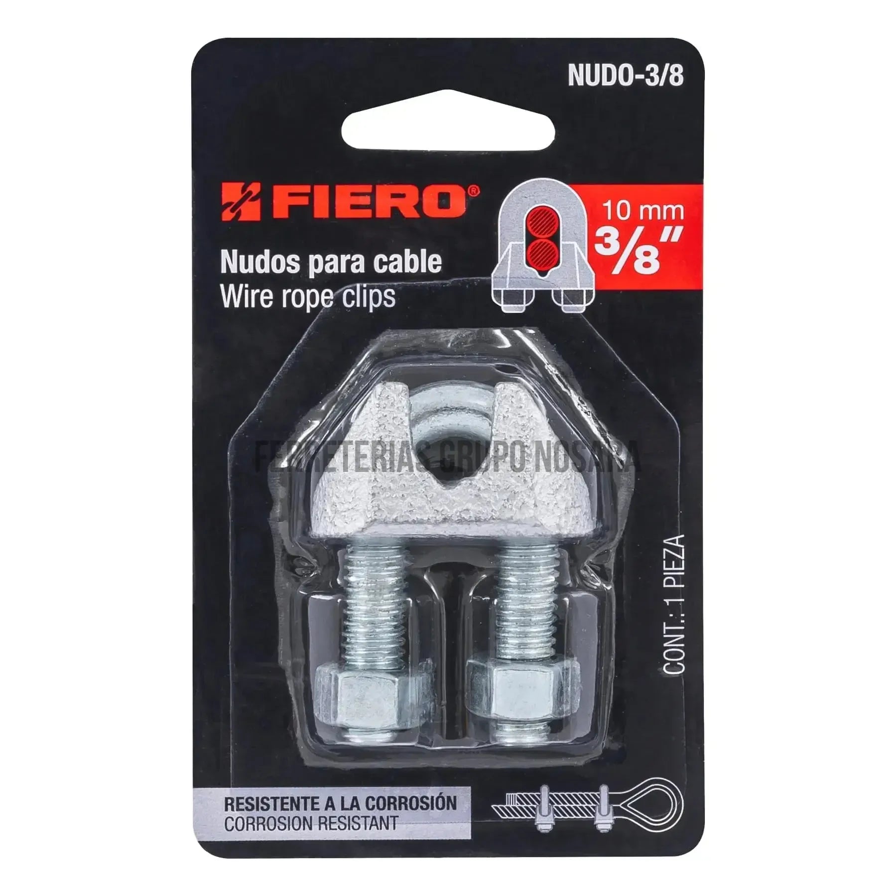 FIERO GAZA PARACABLE 3/8-