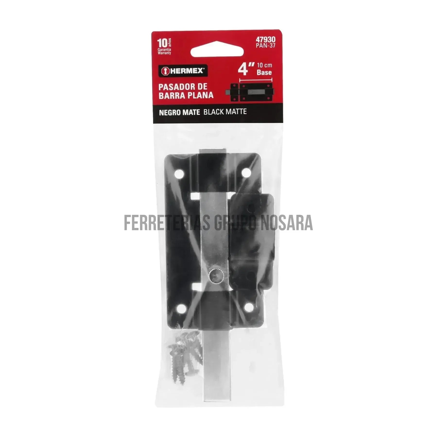 HERMEX PASADOR 4" NEG PAN-37 BLIST 47930-