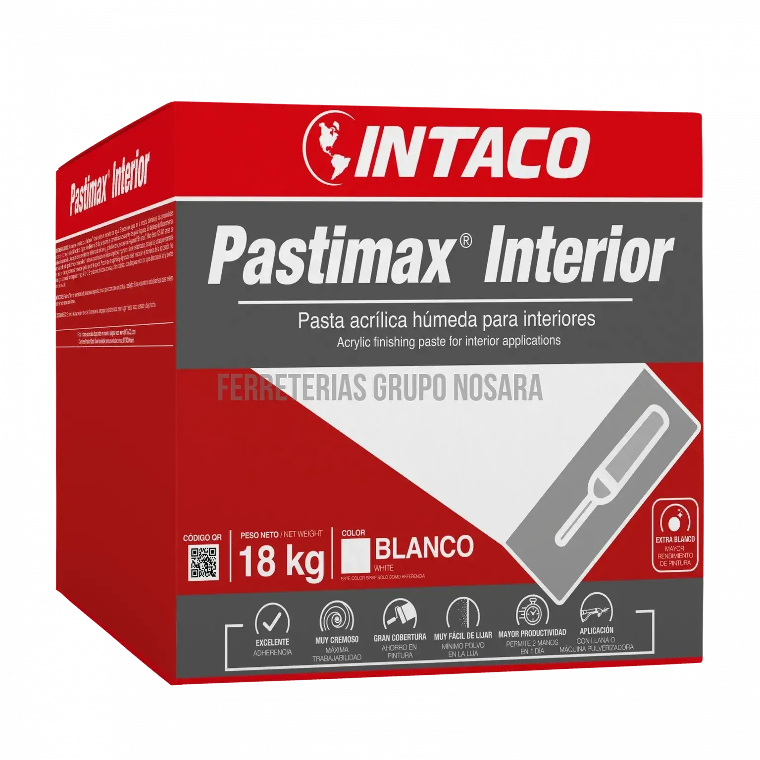 PASTIMAX ACRILICO INT BL 18KG INTACO-