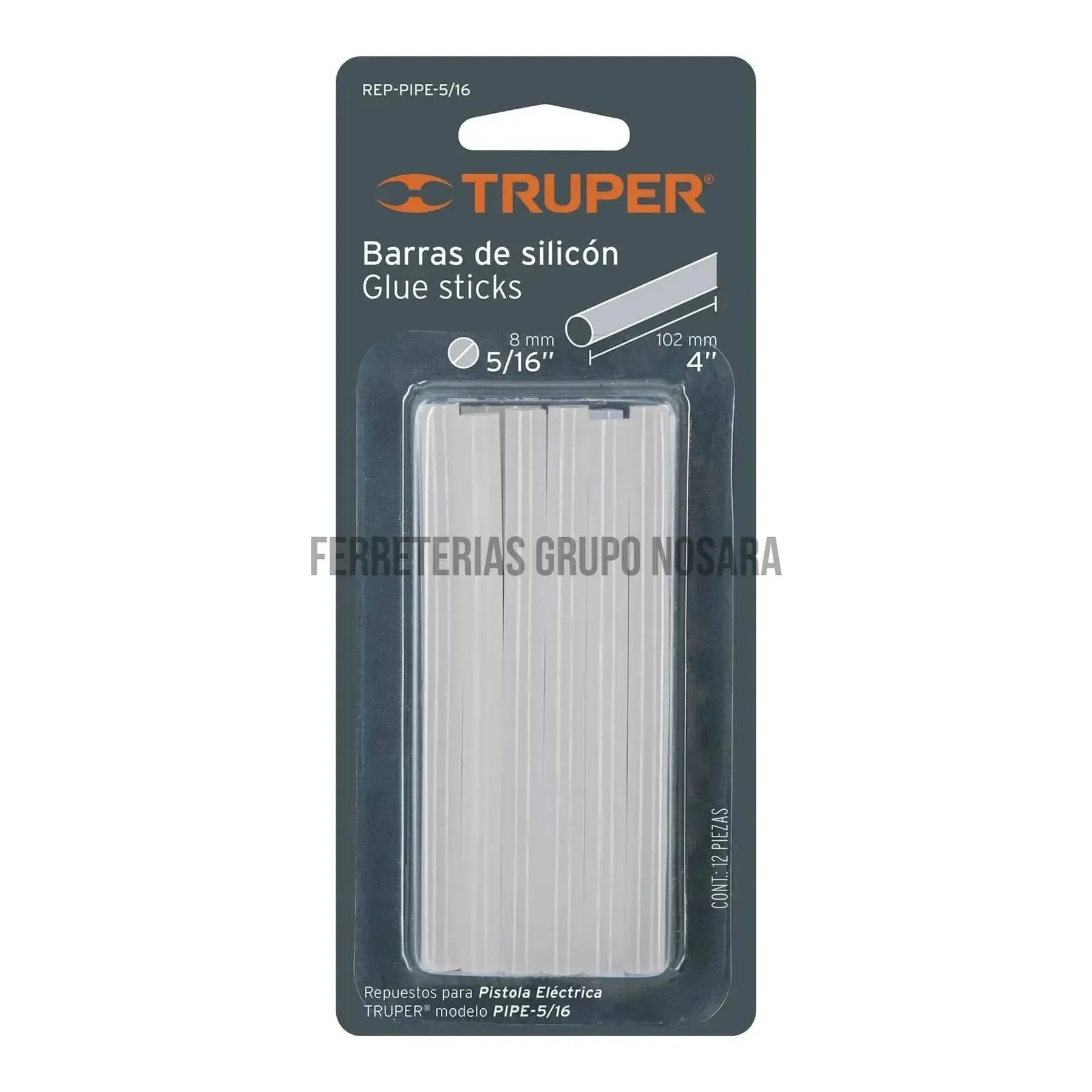 TRUPER REP. BARRA SILICON 3'X5/16 17537-