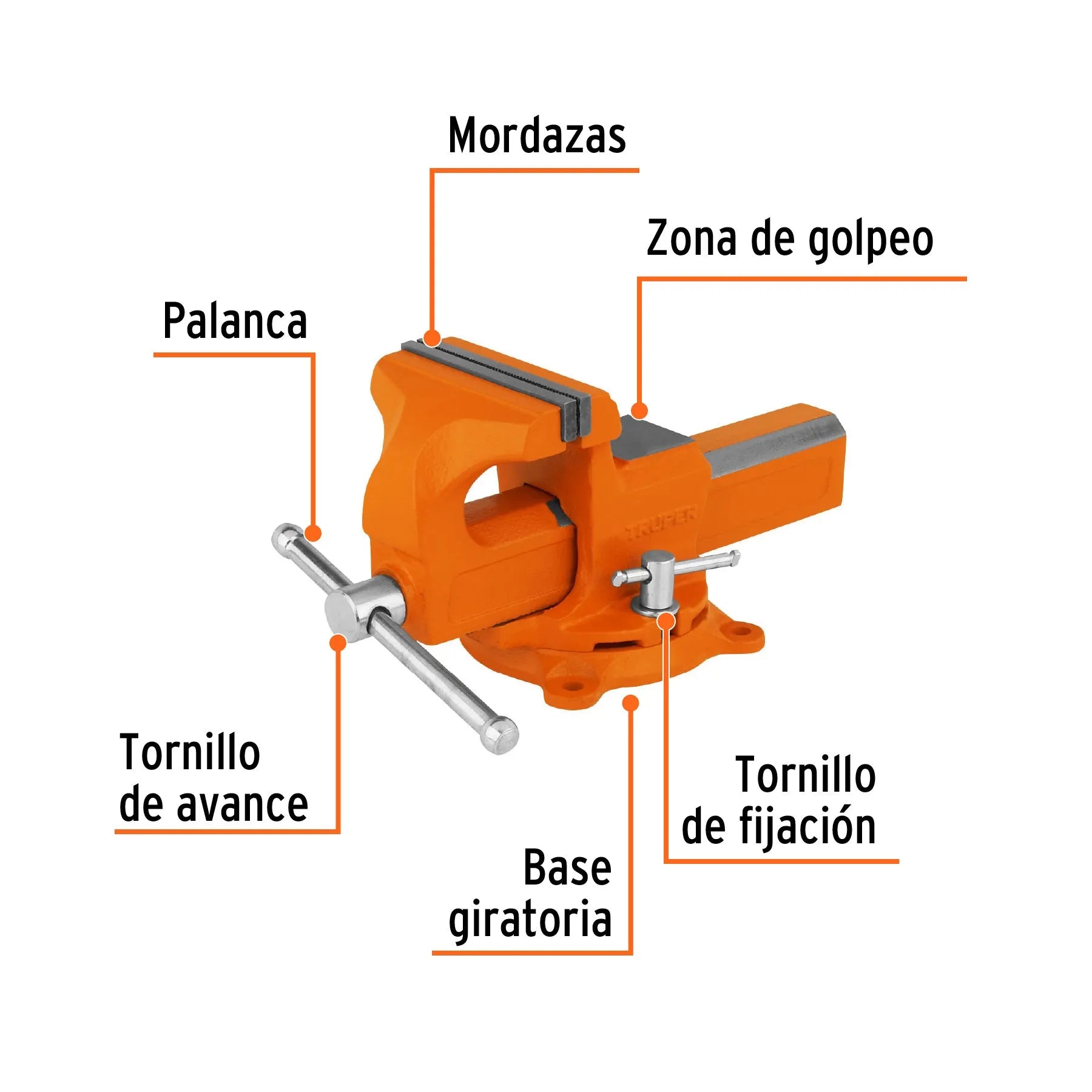TRUPER PRENSA BANCO 4' TA-4-L 100199