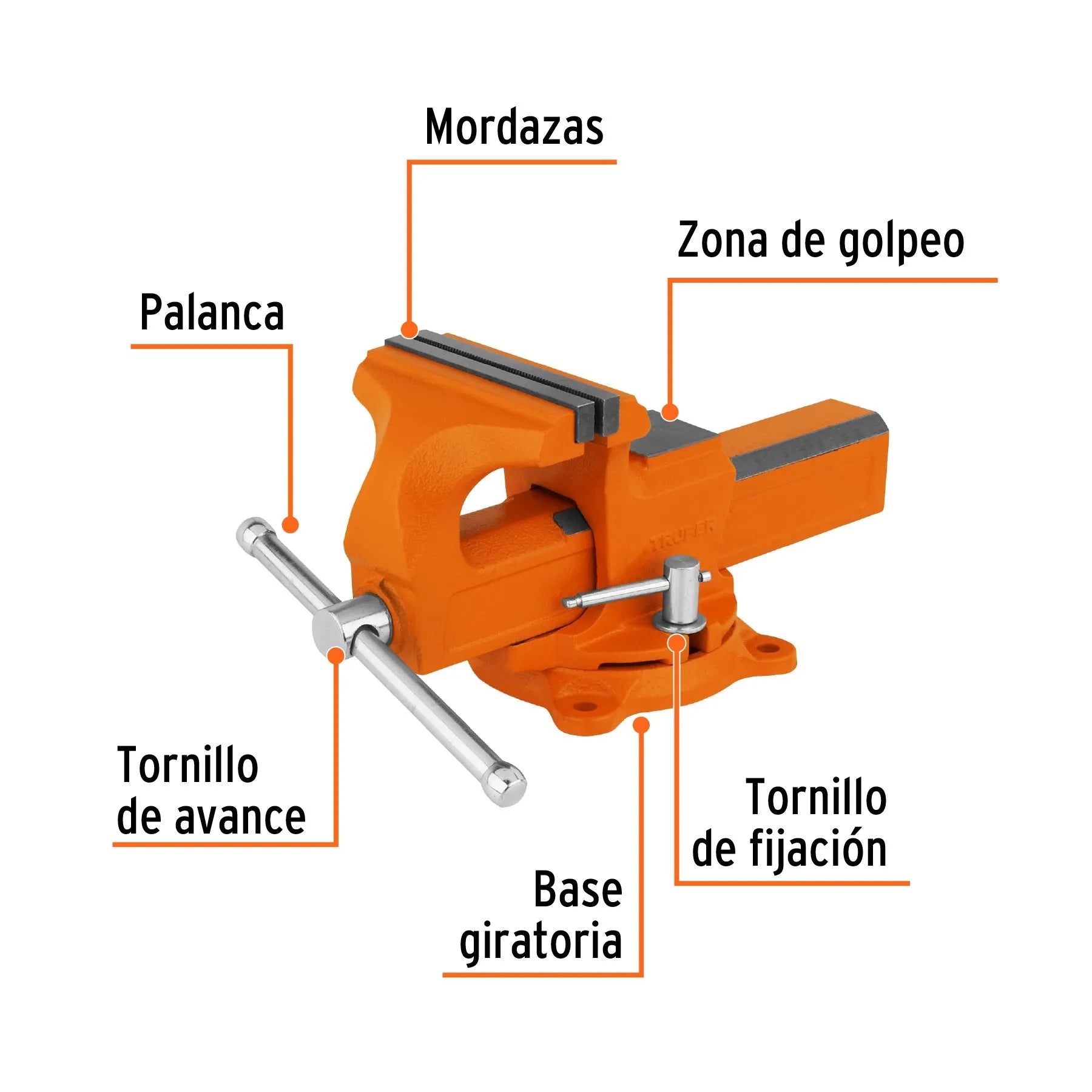 TRUPER PRENSA BANCO 5' TA-5-L 100240