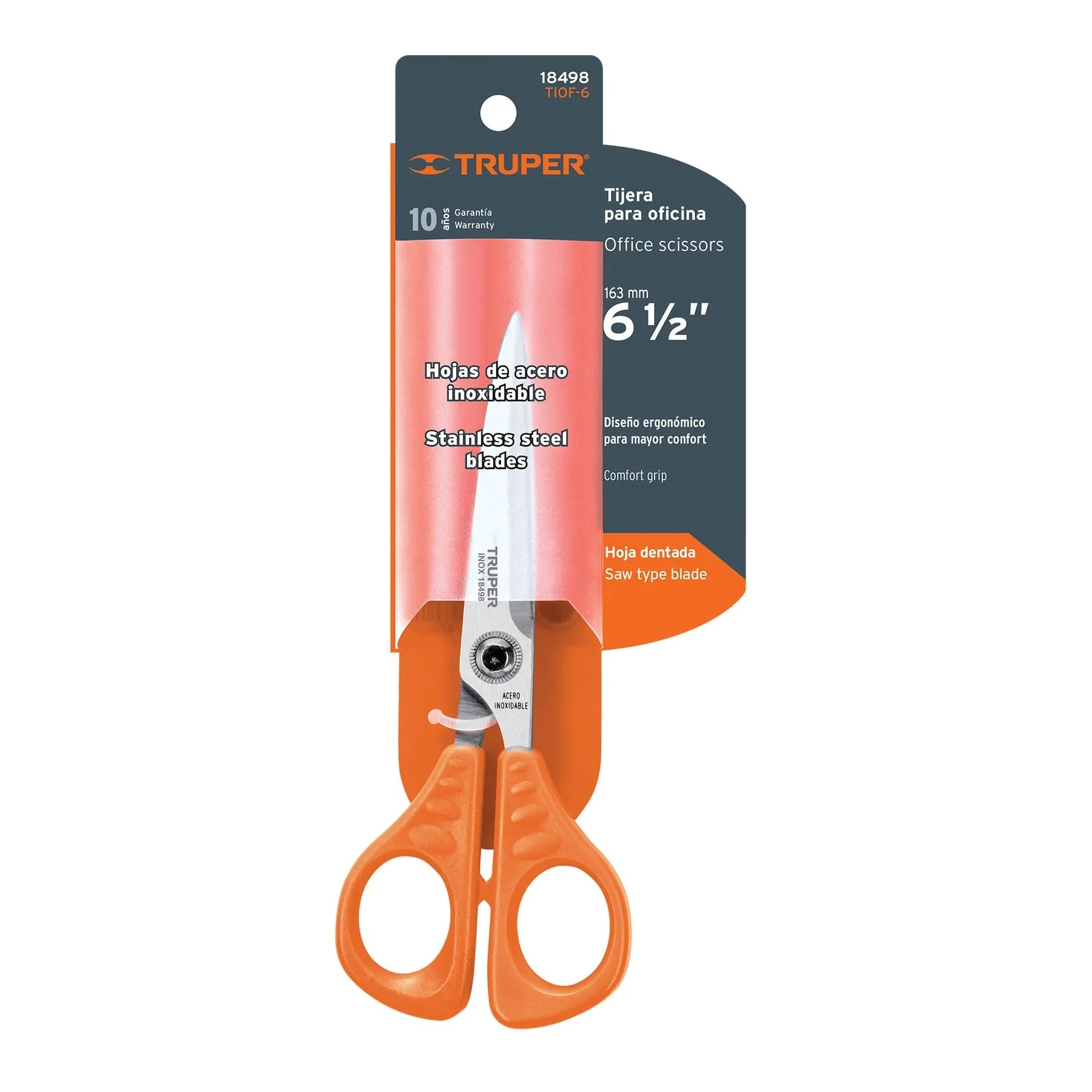 TRUPER TIJERA P/SASTRE ACERO INOX 18498