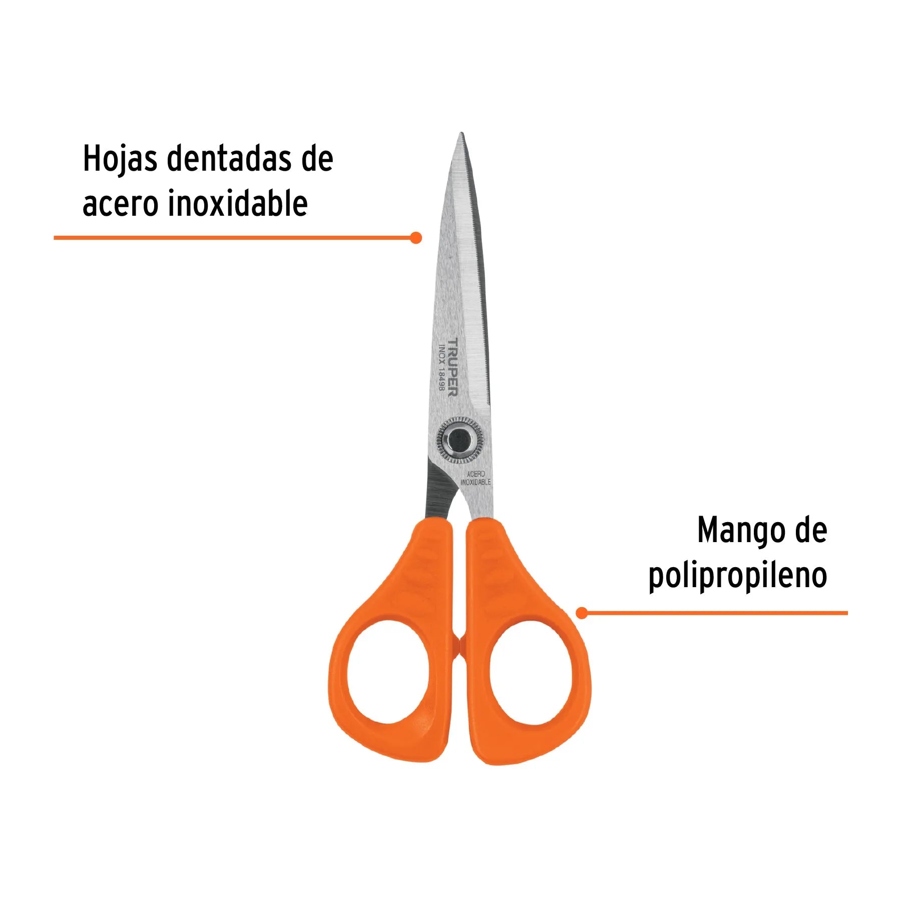 TRUPER TIJERA P/SASTRE ACERO INOX 18498