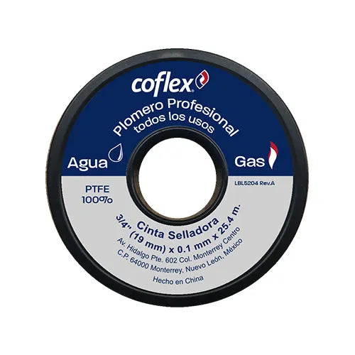 COFLEX TEFLON CINTA 3/4" WTP34-25-