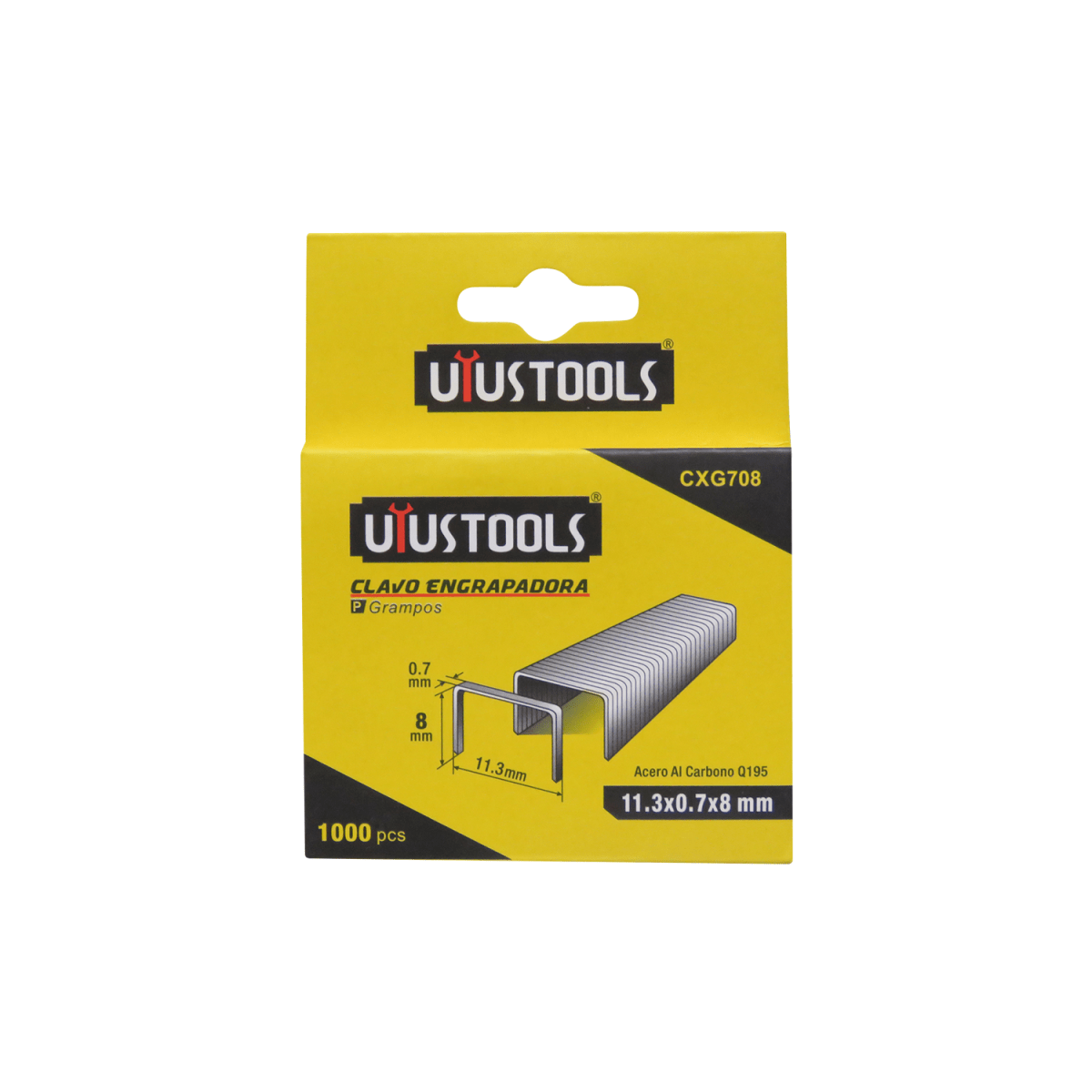UYUSTOOLS GRAPA 0.7 X 8MM CXG708