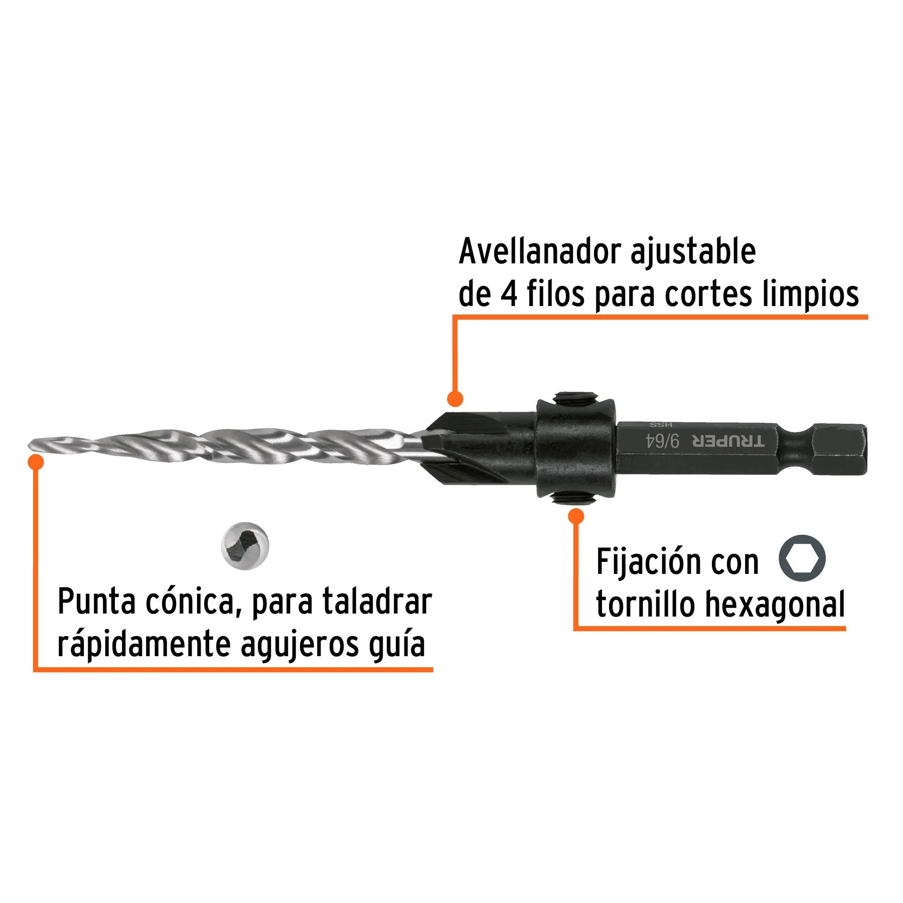 TRUPER BROCA AVELLAN P/MADERA #10 102377