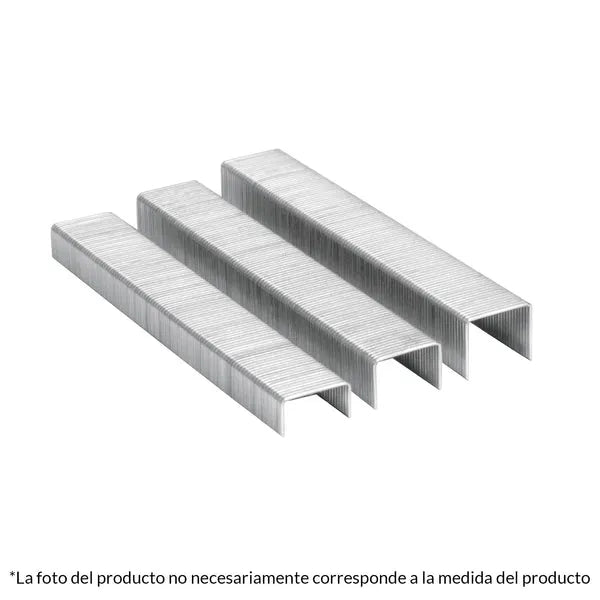 Caja con 1000 grapas 1/4" corona 11.3 mm para ET-21, Truper / 17970