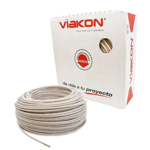 VIAKON CABLE  X  MTR #6 BLANCO
