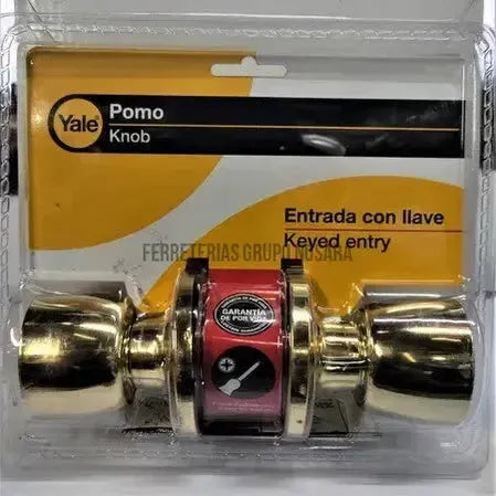 CERRADURA BOLA DORADO YALE C/LLAVE / 1507 US3-