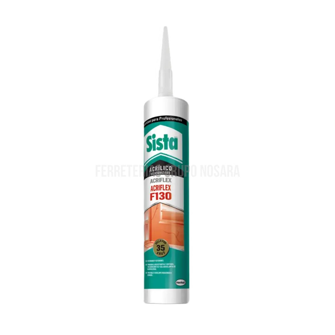 SISTA SILICON F130 ACRIFLEX BLANCO 300M-