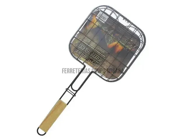 CESTA PARRILLA PARA HAMBURGUESAS P/BBQ 21X21CM 741-00397-