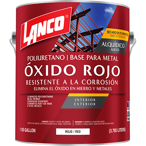 Pintura poliuretano Rojo secado rápido 15 min Metal Primer GLN / MM105-4
