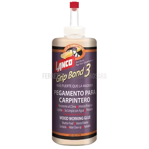 Cola para madera Grip Bond 3 amarilla 1/8 galon Lanco / WA505-6-000196-718594050560