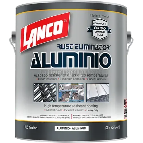 PINTURA ANTICORROSIVA RUST ELIMINATOR GALÓN LANCO SE463-4 (ALUMINIO)-001170-718594046341