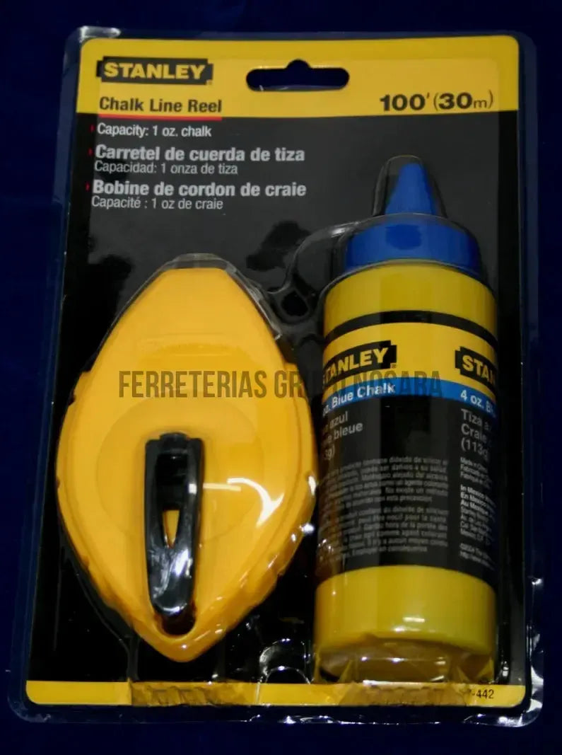 Juego tiza y tira linea 30 metros Stanley 47-442-001491-076174474428