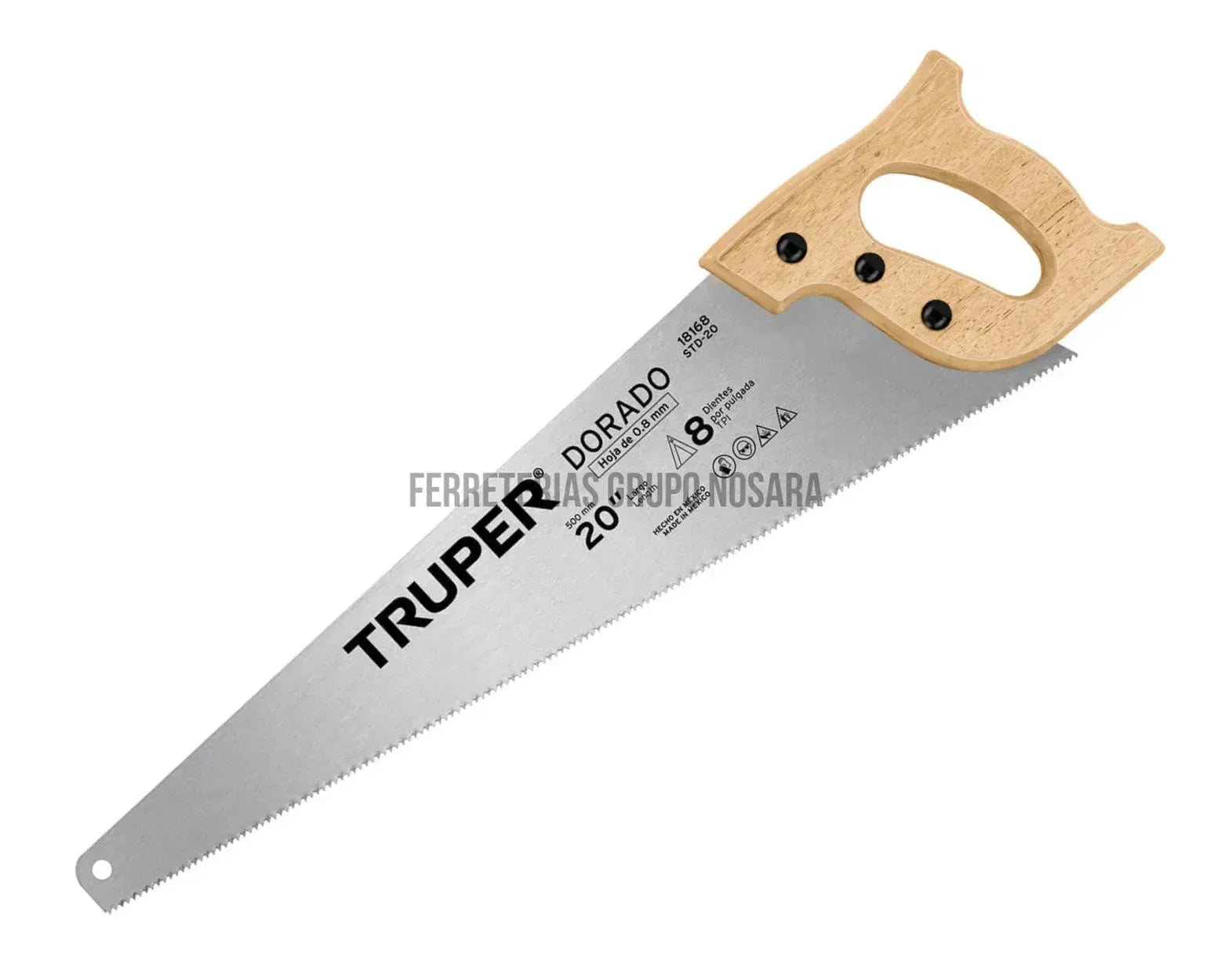 Serrucho 20" Dorado, 8 DPP, Truper / 18168-001492-7501206620717