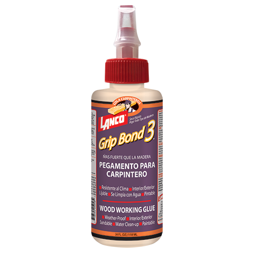 Cola para madera Grip Bond 3 amarilla 1/32 galon Lanco WA505-8
