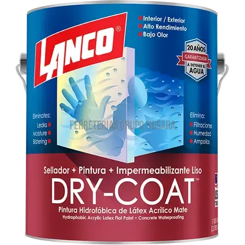 Impermeabilizante Dry Coat liso galón bco/pastel Lanco / DC480-4-001648-718594048048
