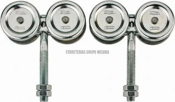 Carrito para riel de porton con perno 600 libras (300 libras por rodin) National Hardware N181-461 (2 por paquete)-