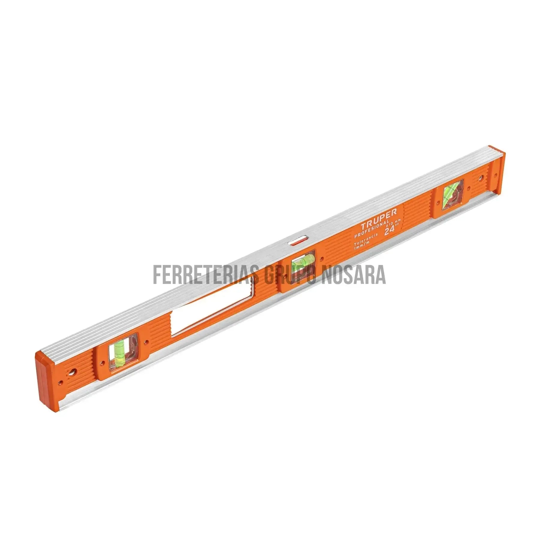 Nivel de 24" cuerpo de aluminio con protección de ABS / 17036-002216-7501206630426